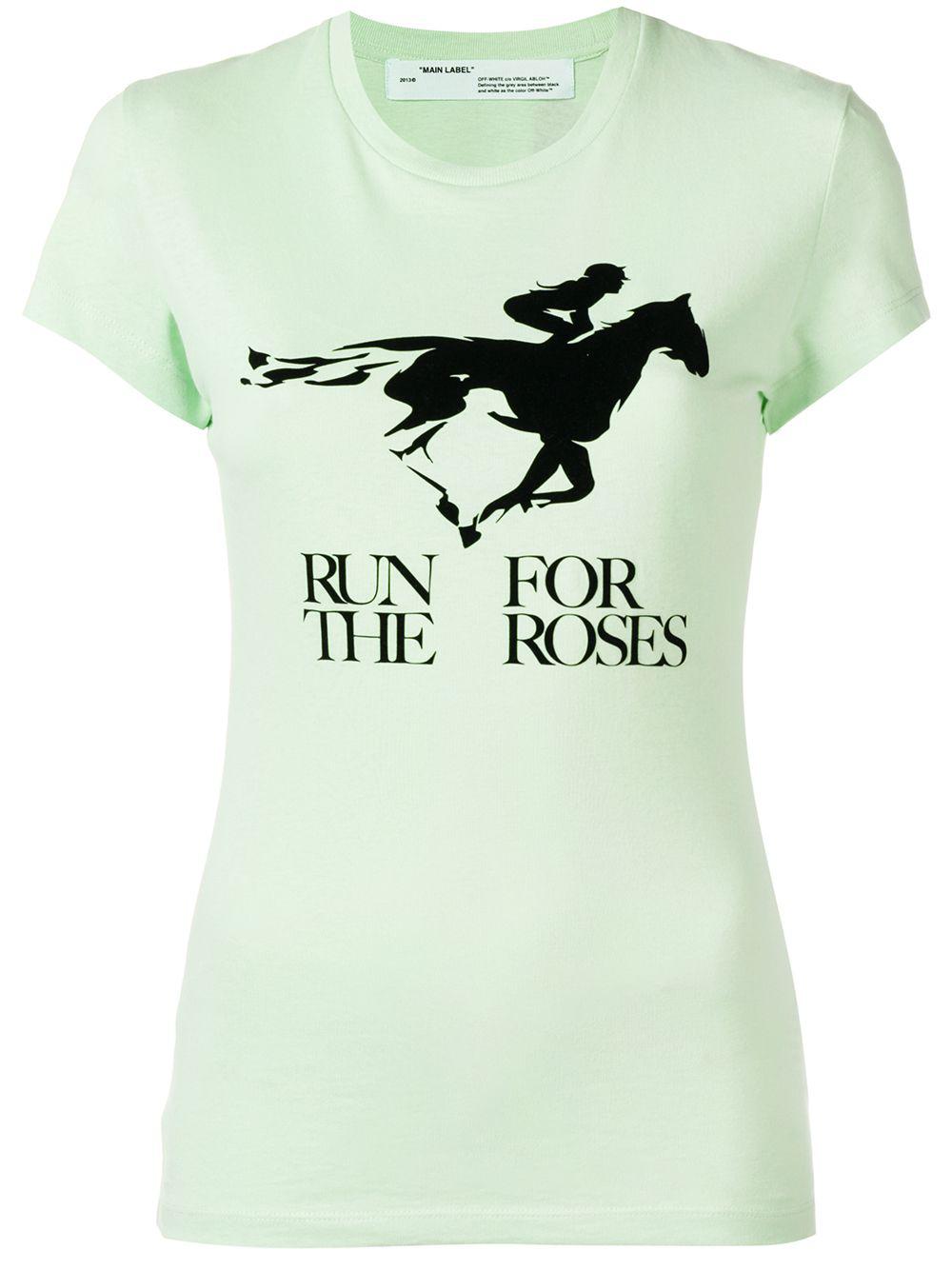 Run For The Roses T-shirt by OFF-WHITE