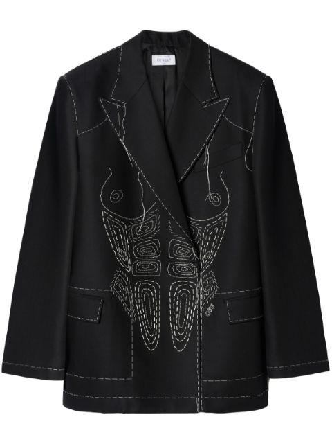 Runway Body Stitch double-breasted blazer by OFF-WHITE