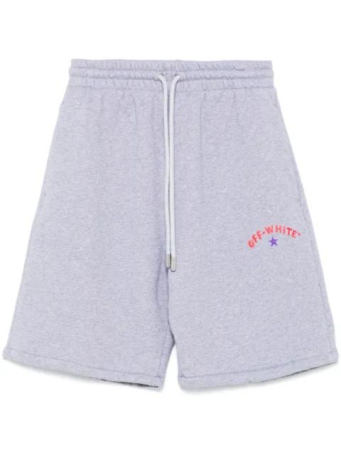 STAR ARROW SKATE SWEATSHORTS GREY MELANG by OFF-WHITE
