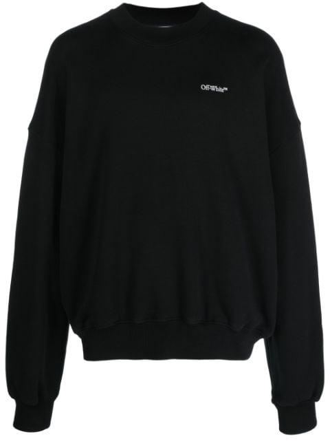 Scratch Arrow-print cotton sweatshirt by OFF-WHITE