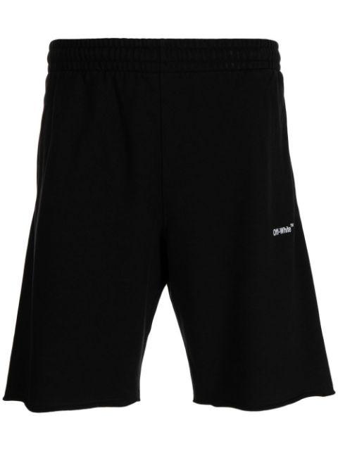 Single Arrow cotton track shorts by OFF-WHITE
