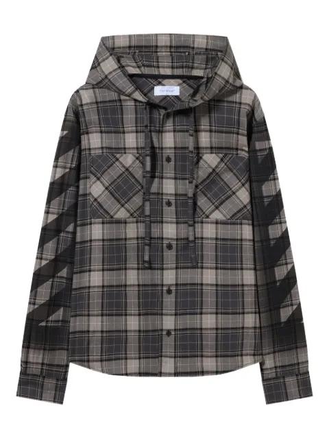 Spray Diagonal hoodied shirt by OFF-WHITE