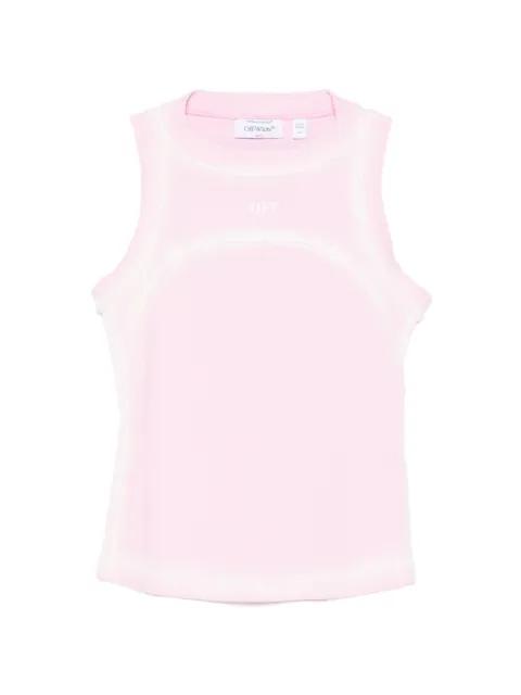Spray- Off-Stamp ribbed tank top by OFF-WHITE