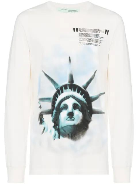 Statue of Liberty longsleeved t shirt by OFF-WHITE