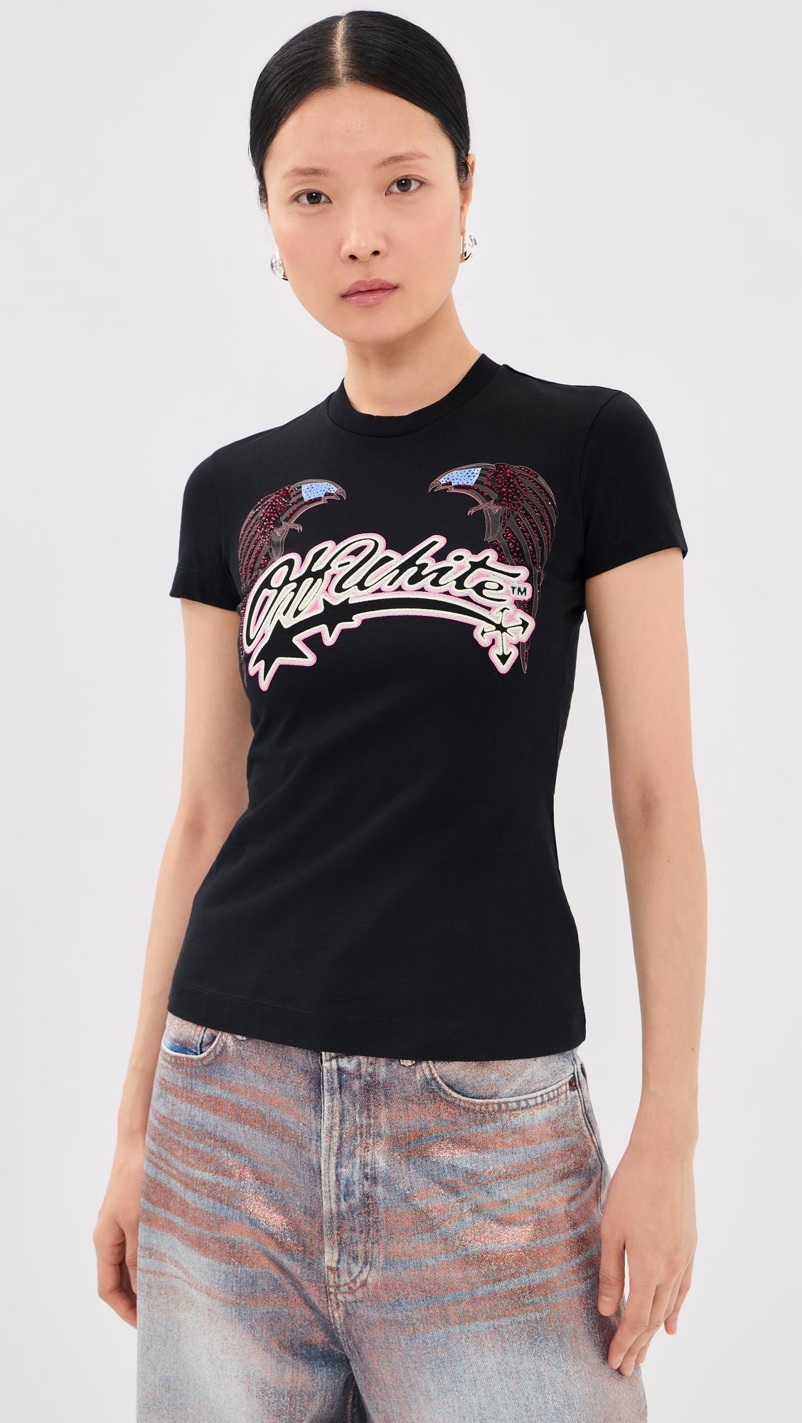Swarovski Double Eagle Slim Tee by OFF-WHITE