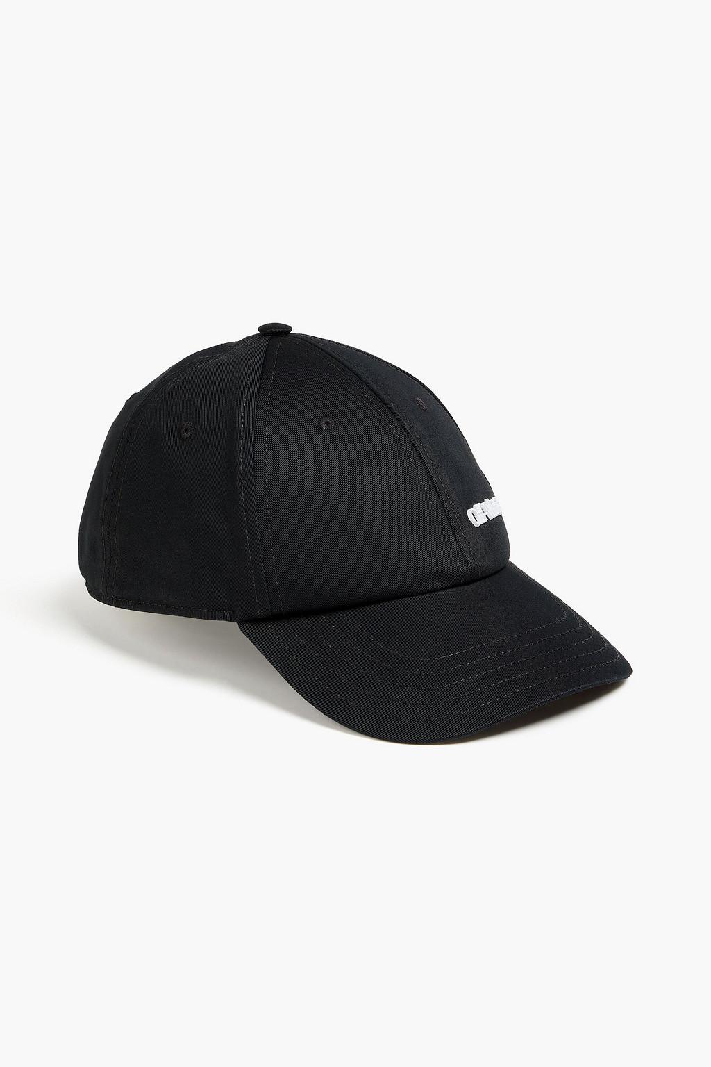 Appliquéd cotton-gabardine baseball cap by OFF-WHITE(TM) Appliquéd cotton-gabardine baseball cap by OFF-WHITE(TM)
