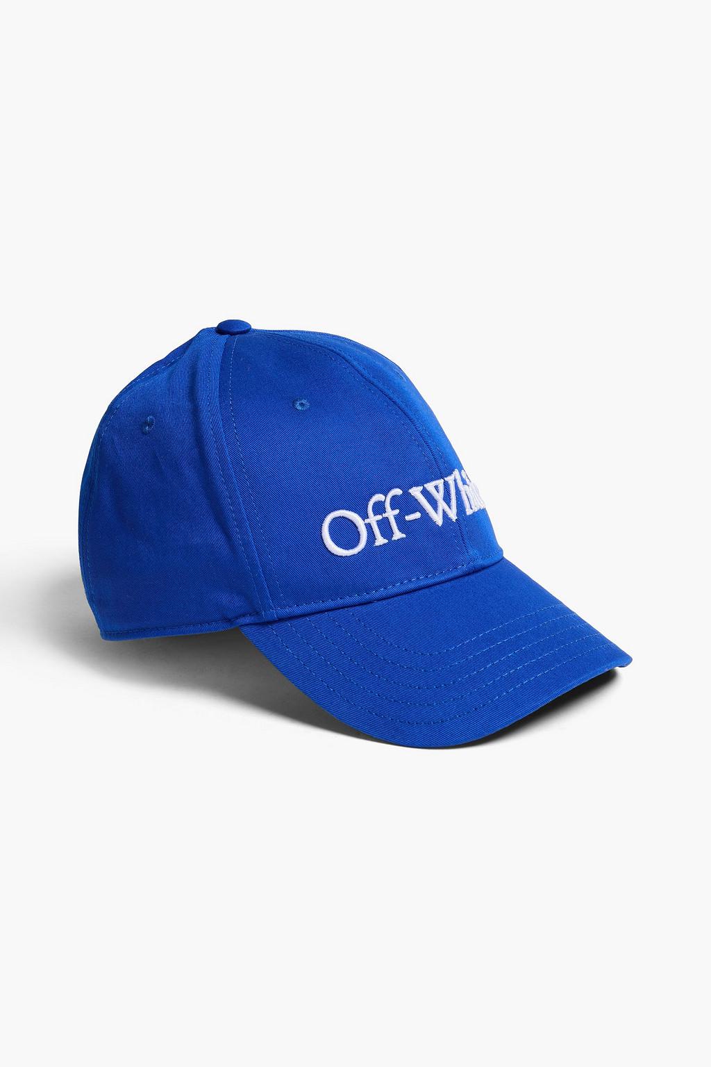 Embroidered cotton-gabardine baseball cap by OFF-WHITE(TM) Embroidered cotton-gabardine baseball cap by OFF-WHITE(TM)