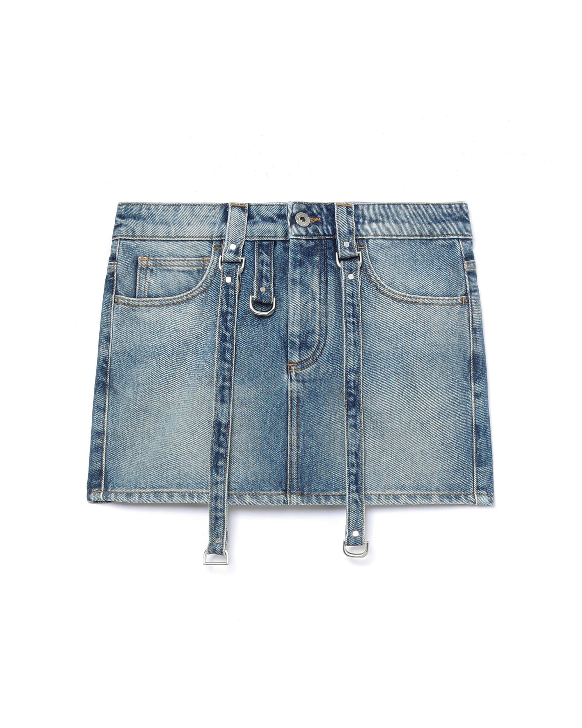 Logo patch denim mini skirt by OFF-WHITE(TM)
