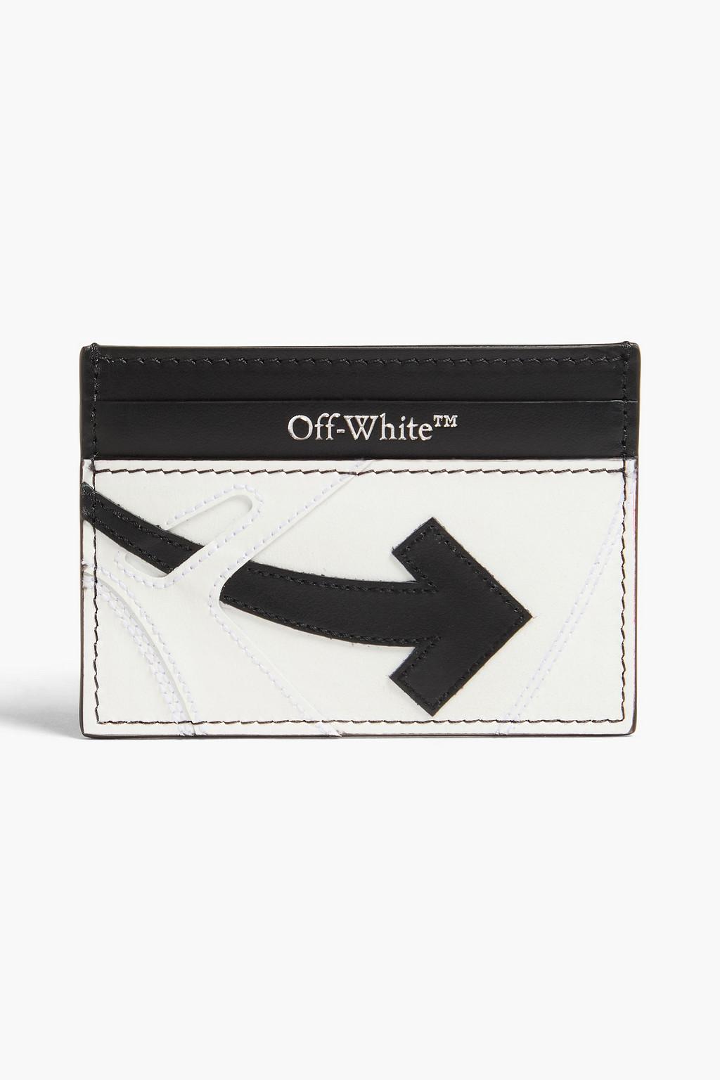 Out Of Office two-tone leather cardholder by OFF-WHITE(TM) Out Of Office two-tone leather cardholder by OFF-WHITE(TM)