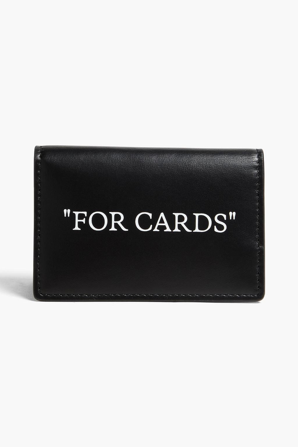 Printed leather cardholder by OFF-WHITE(TM) Printed leather cardholder by OFF-WHITE(TM)
