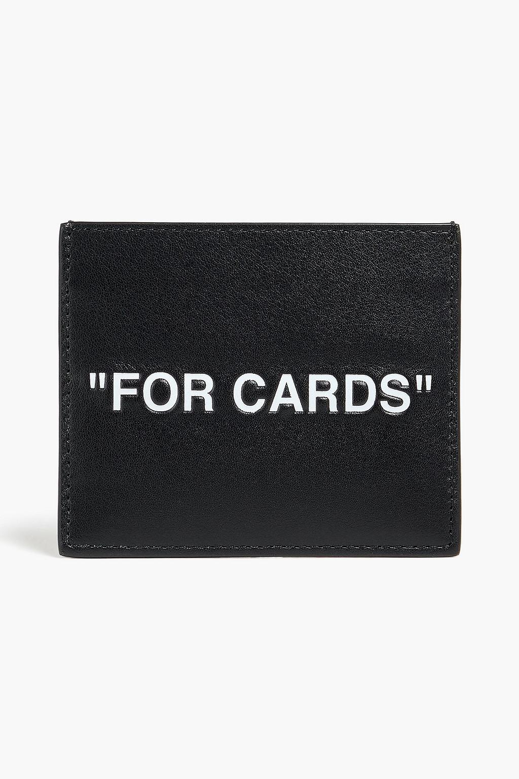Printed leather cardholder by OFF-WHITE(TM)