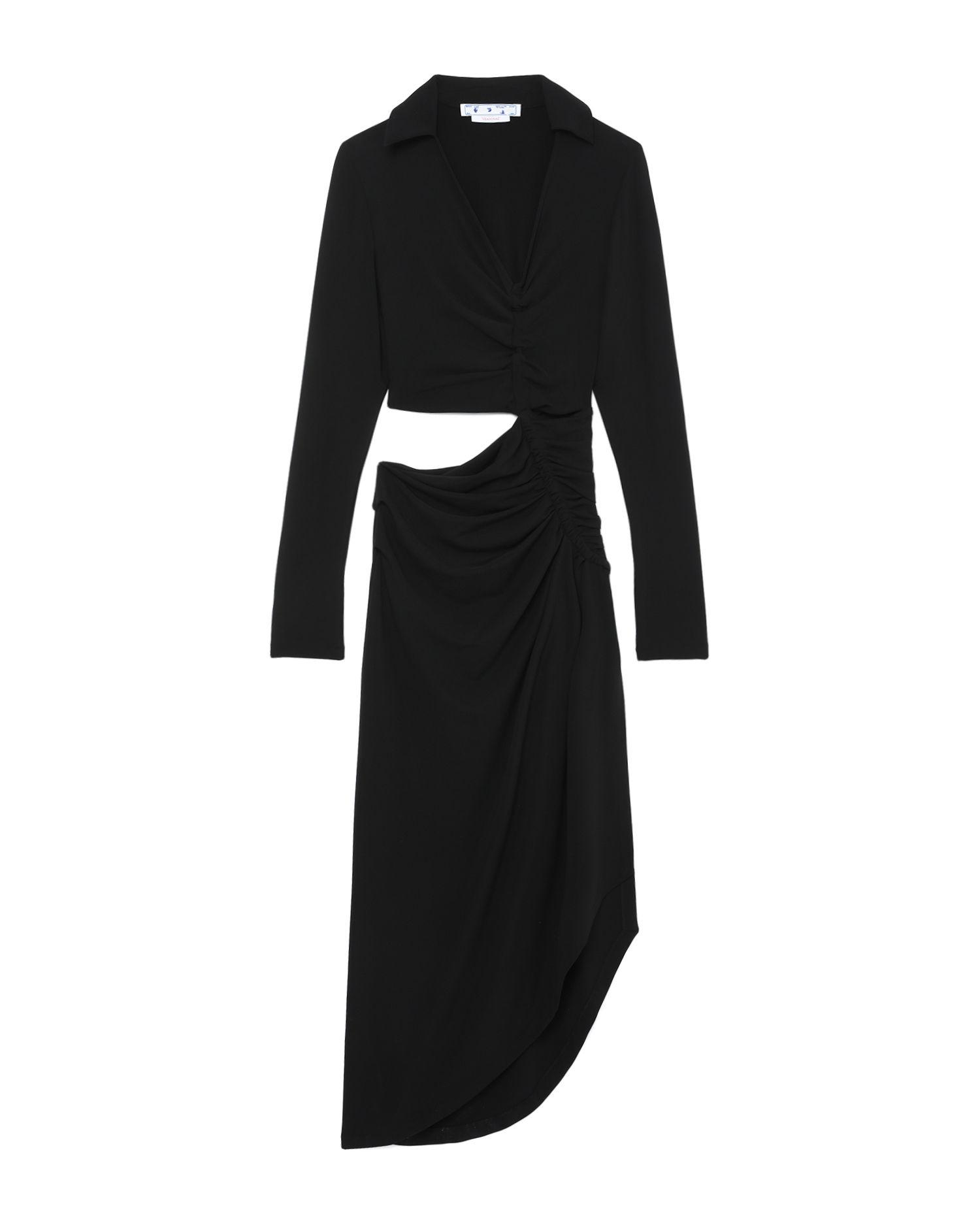 Ruched cut-out long-sleeve dress by OFF-WHITE(TM)