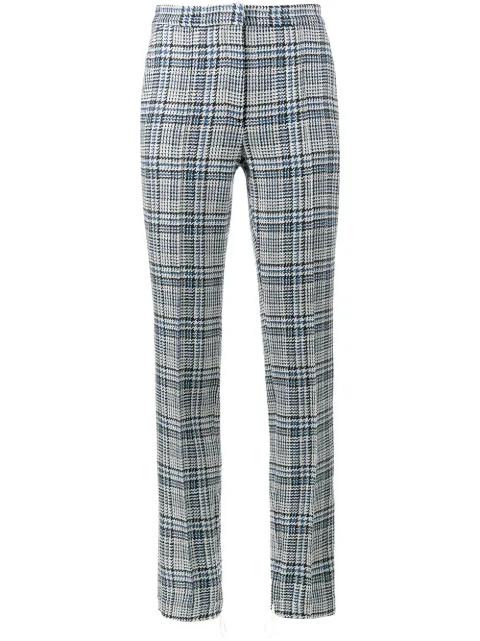 Tartan High Waisted Trousers by OFF-WHITE