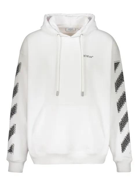 The Pixel Diagonal Skate logo hoodie by OFF-WHITE