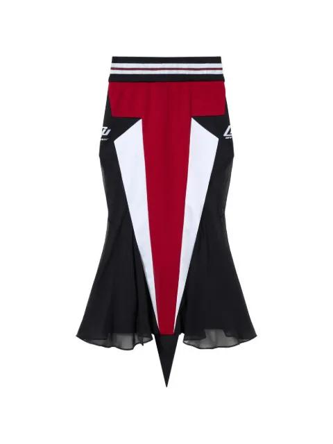Track Star midi skirt by OFF-WHITE