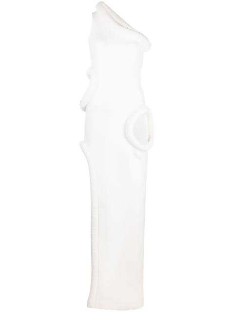 Tubolar asymmetric maxi dress by OFF-WHITE