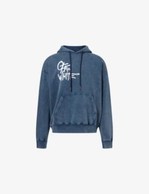 Vibe Graphic-Print Cotton-Jersey Hoody by OFF-WHITE