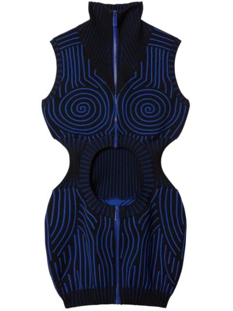 Vortix Hole knitted minidress by OFF-WHITE