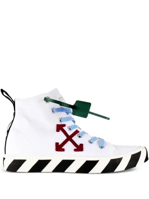 Vulcanized Arrow mid-top sneakers by OFF-WHITE