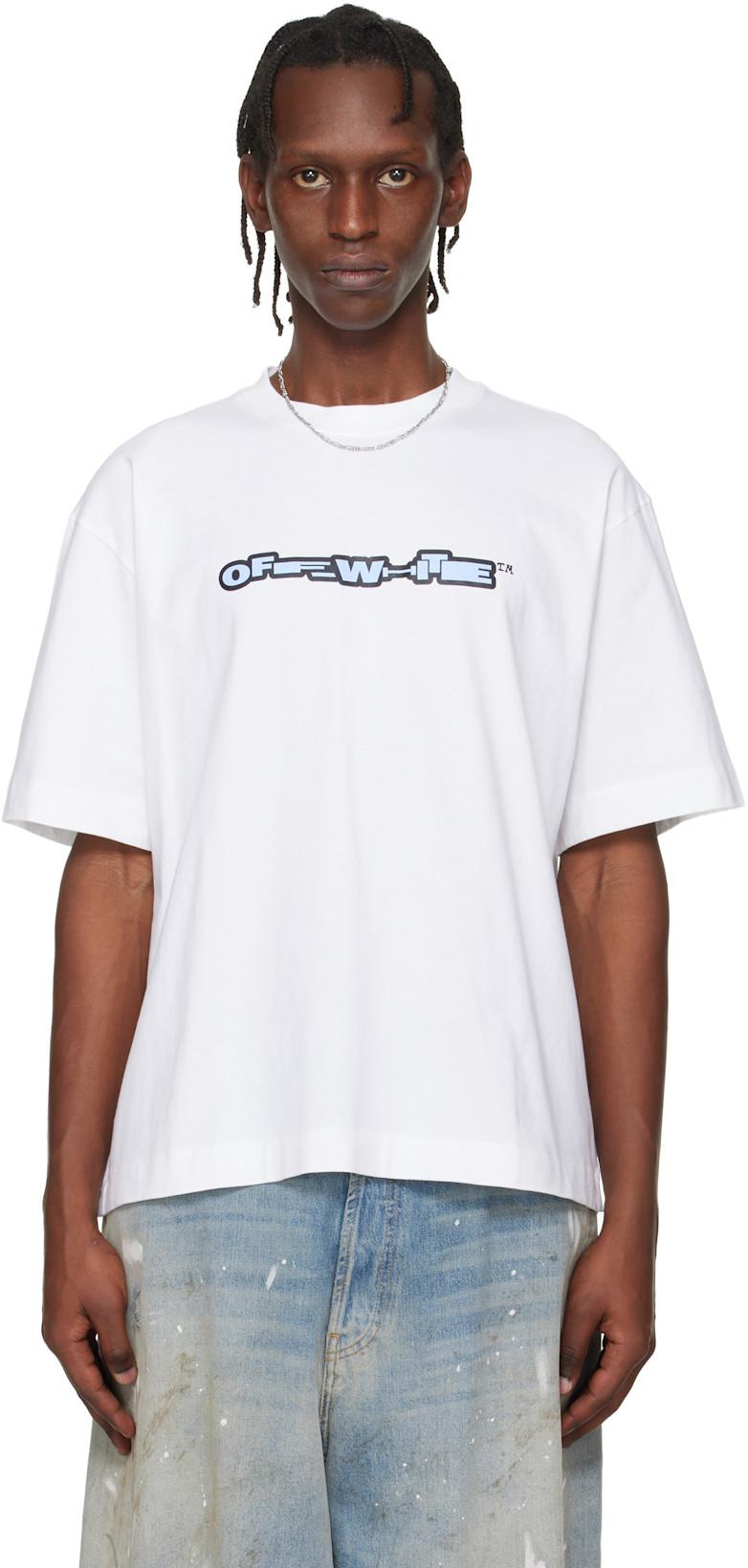 White Baseball Arrow Skate T-shirt by OFF-WHITE
