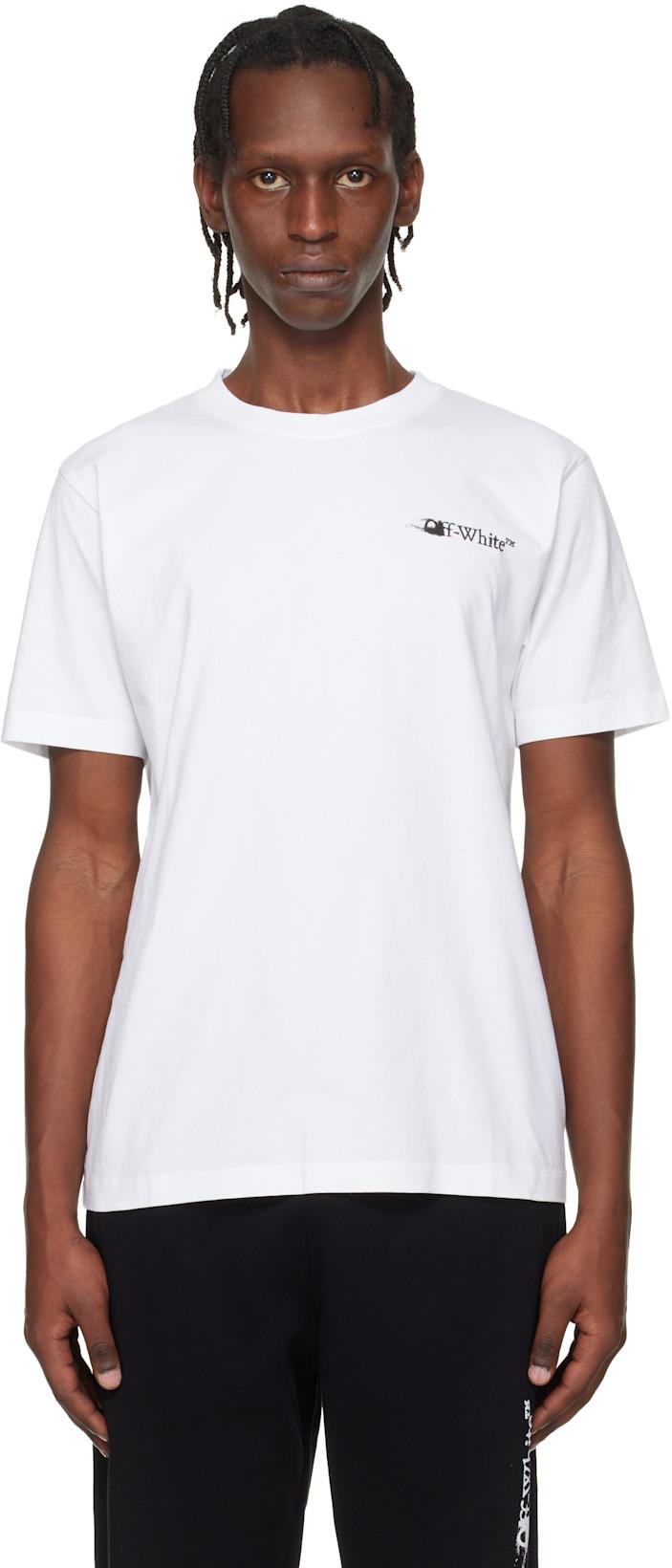 White Ink Arrow Slim Logo T-shirt by OFF-WHITE