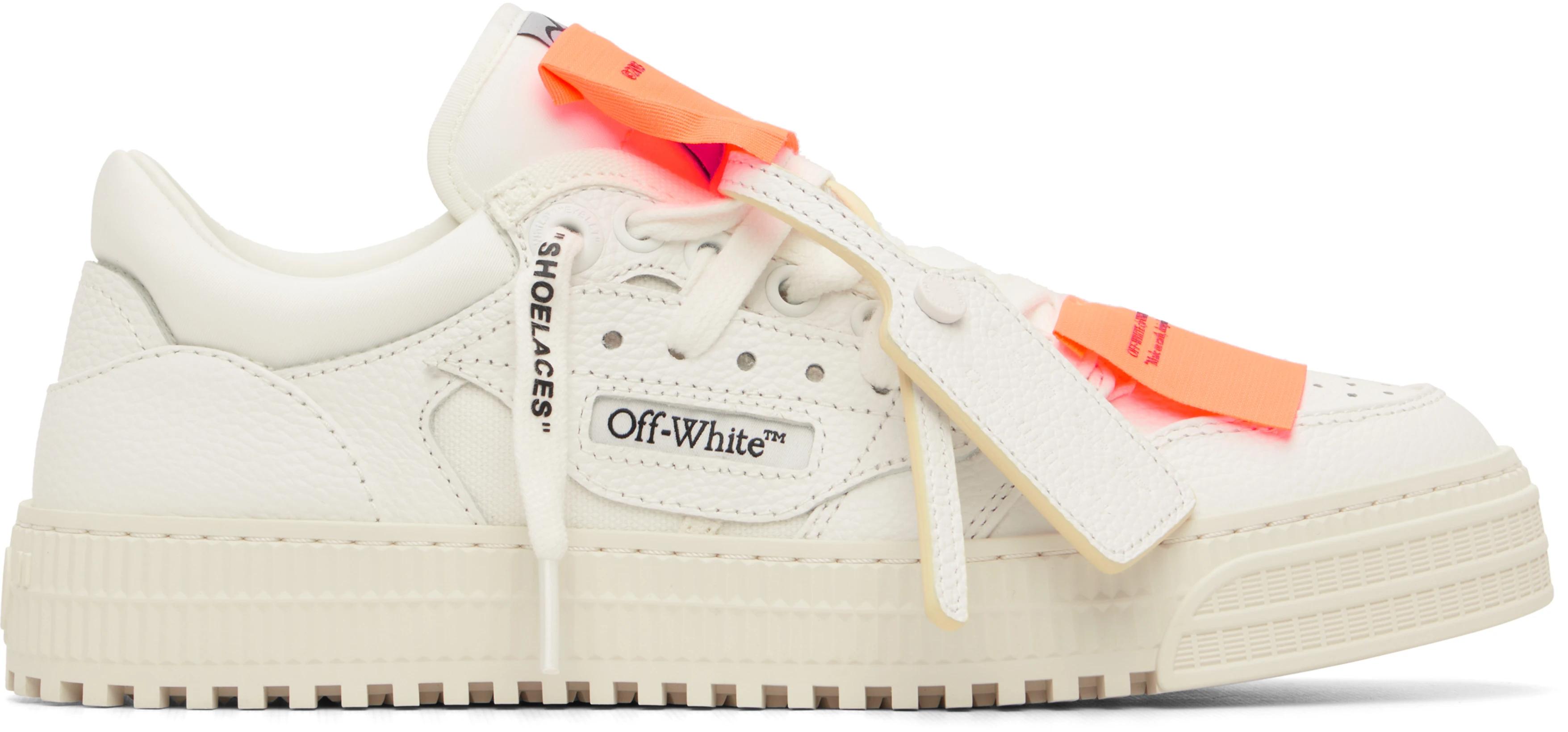 White Low Top 3.0 Off Court Sneakers by OFF-WHITE