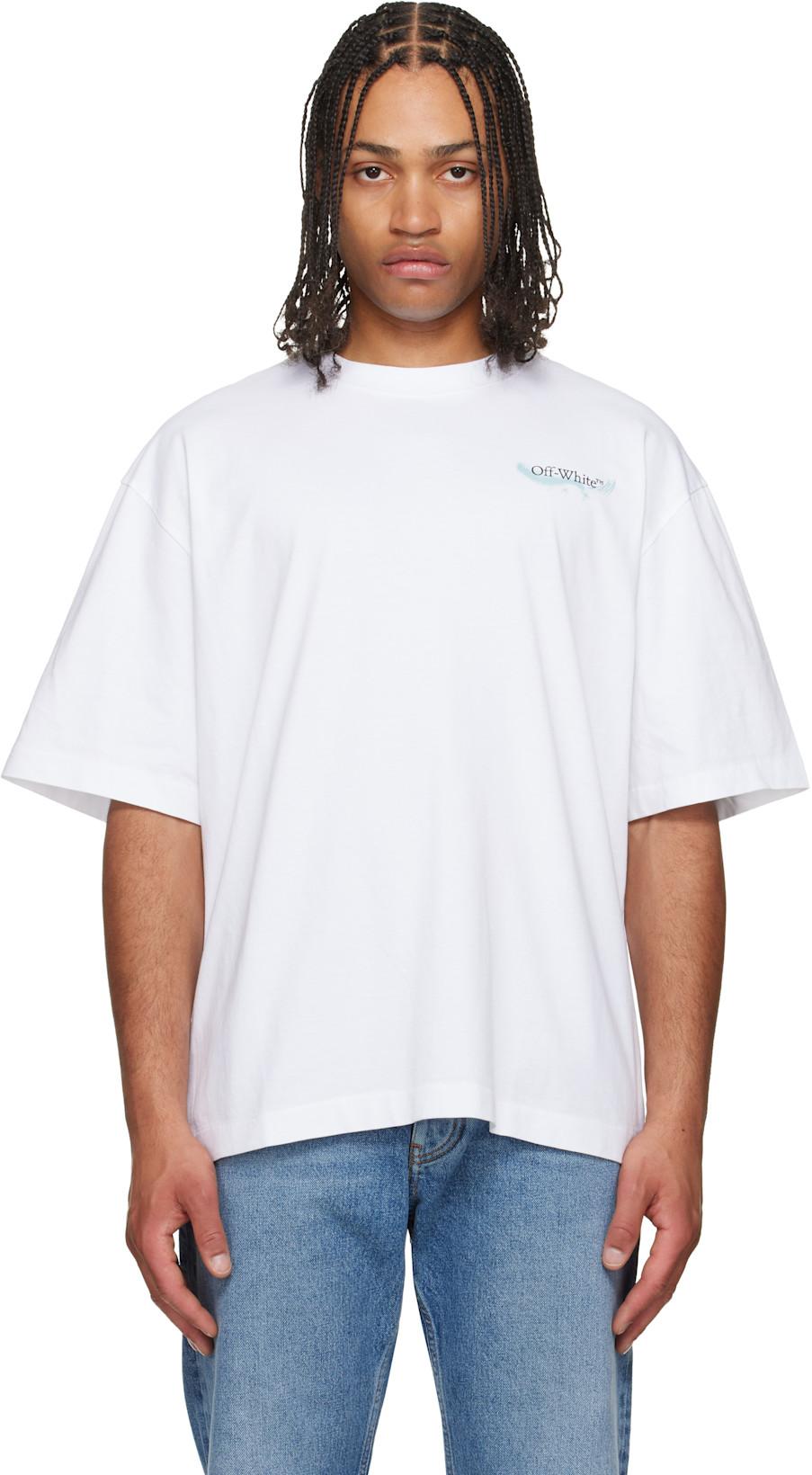 White Moon Arrow S/S Skate T-shirt by OFF-WHITE