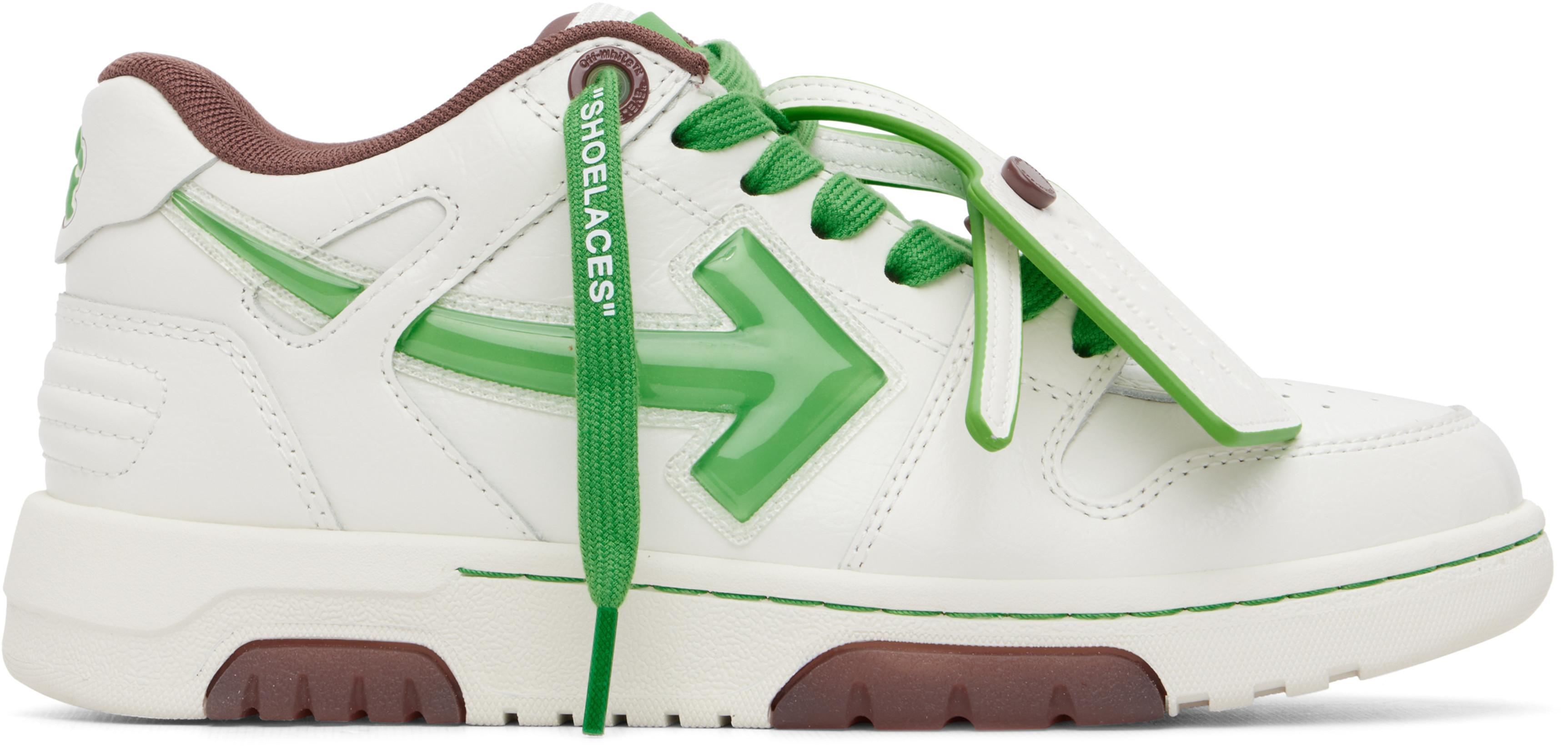 White 'Out Of Office' Bubble Arrow Sneakers by OFF-WHITE