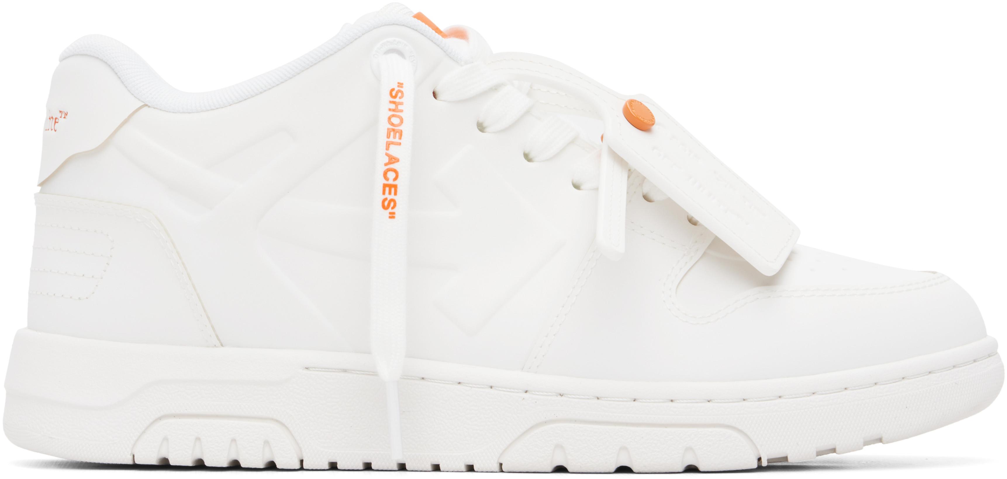 White 'Out Of Office' Molded Sneakers by OFF-WHITE