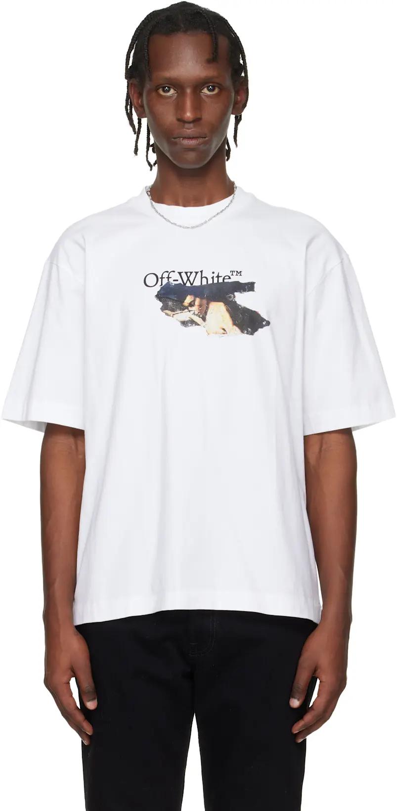 White Paint Arrow Skate Logo T-shirt by OFF-WHITE