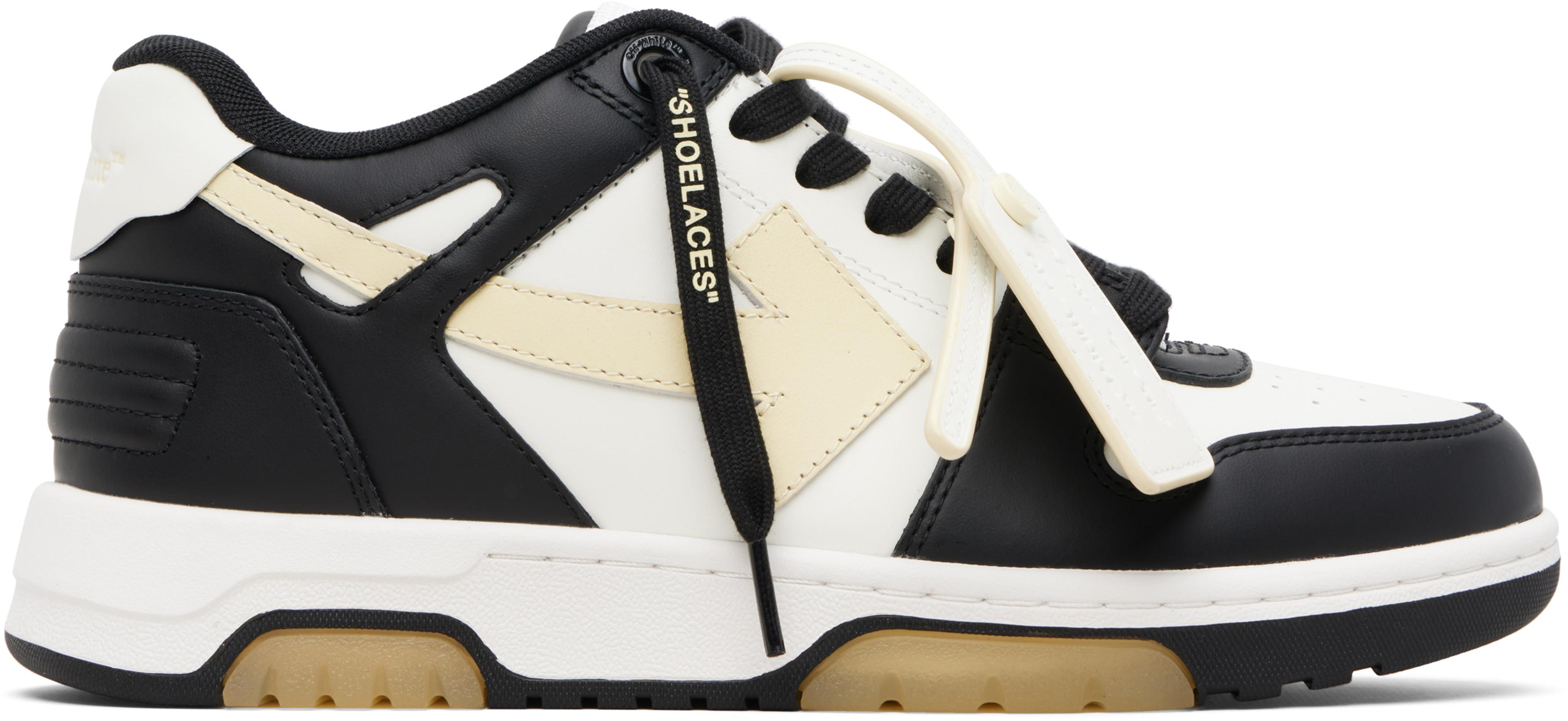 White & Black Out Of Office Glow-In-The-Dark Sneakers by OFF-WHITE