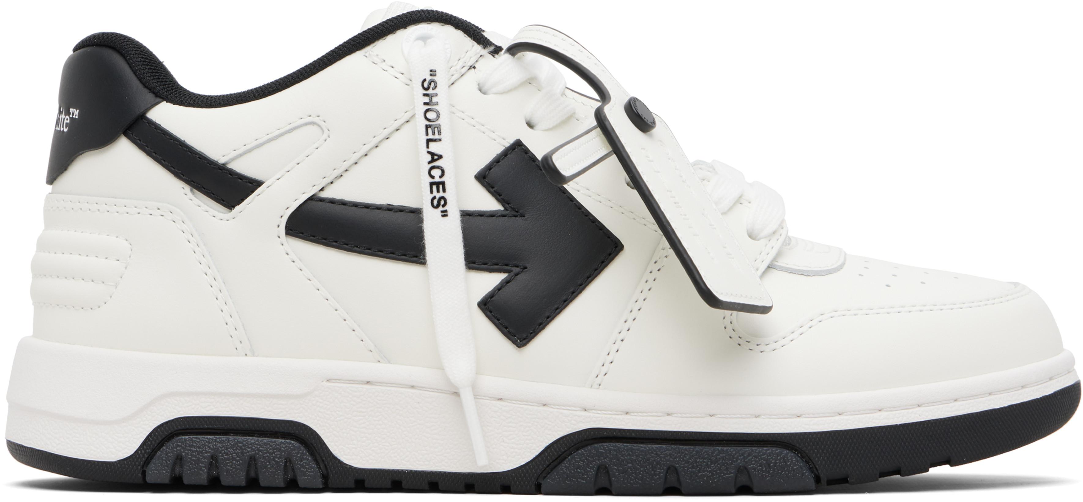White & Black Out Of Office Sneakers by OFF-WHITE