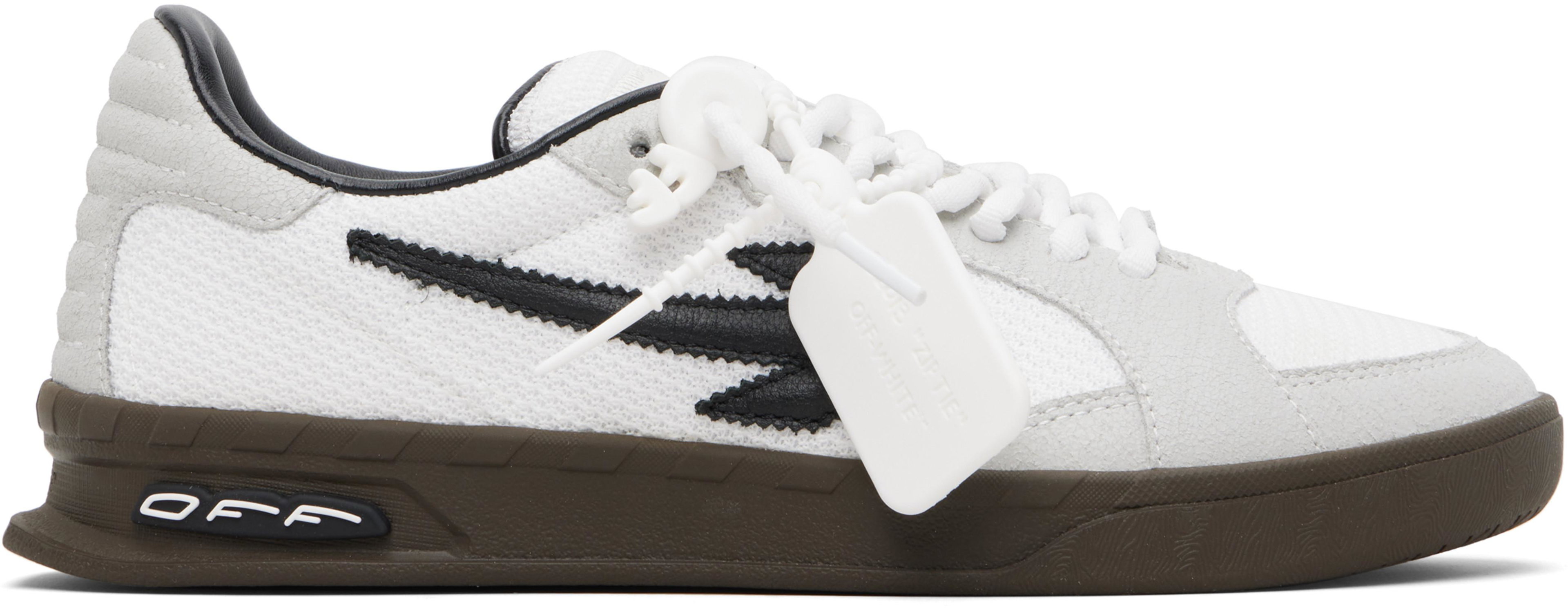 White & Gray End Of Play Sneakers by OFF-WHITE