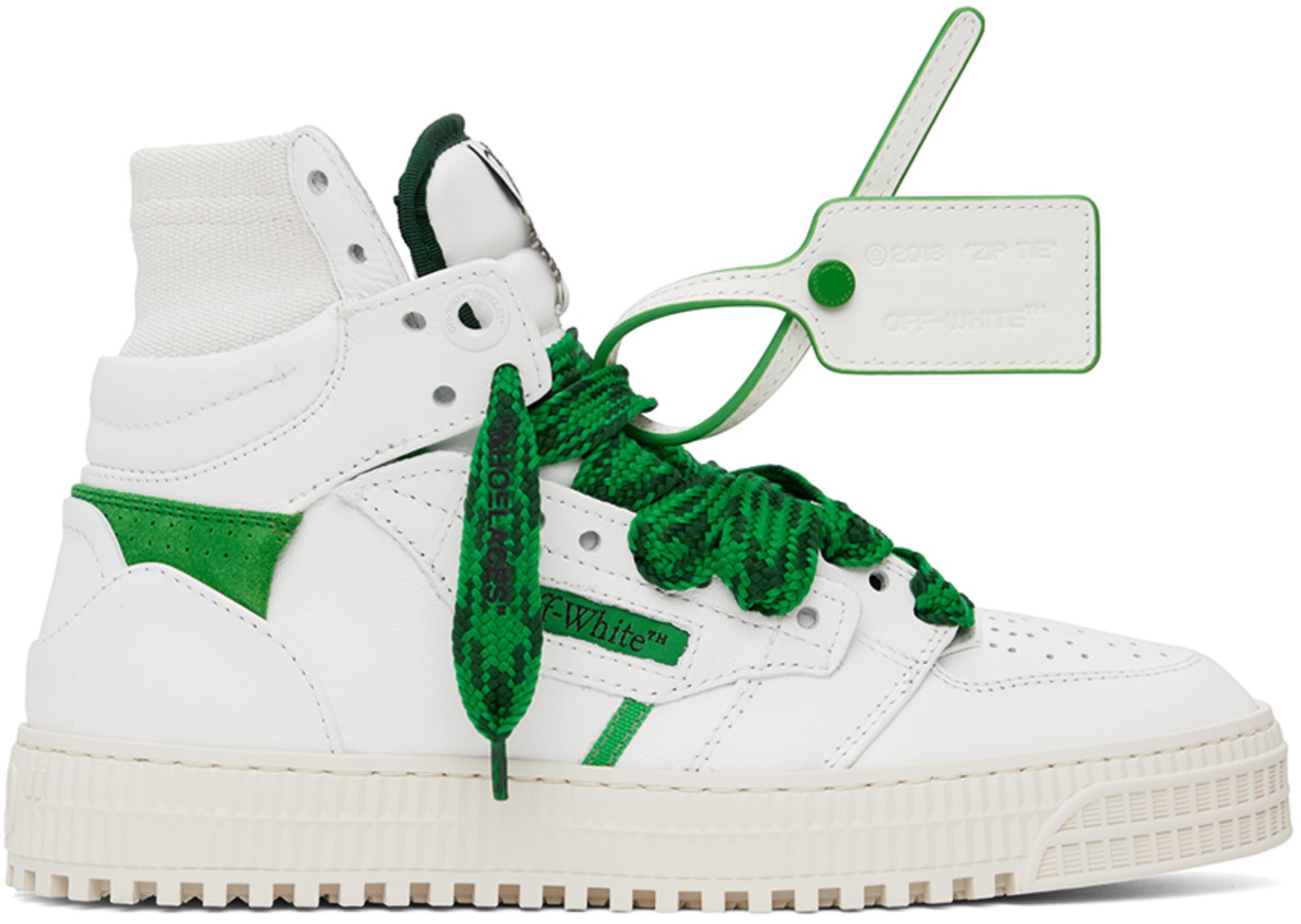 White & Green 3.0 Off Court Sneakers by OFF-WHITE