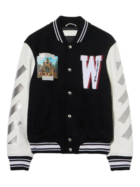 Wo Soundsystem  varsity jacket by OFF-WHITE