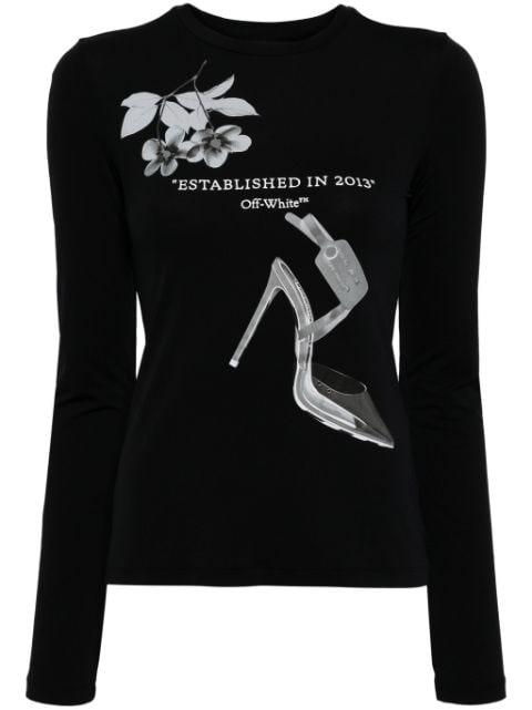 X-Ray-print longs-sleeve T-shirt by OFF-WHITE