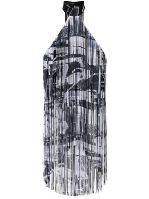 X-ray fringed top by OFF-WHITE