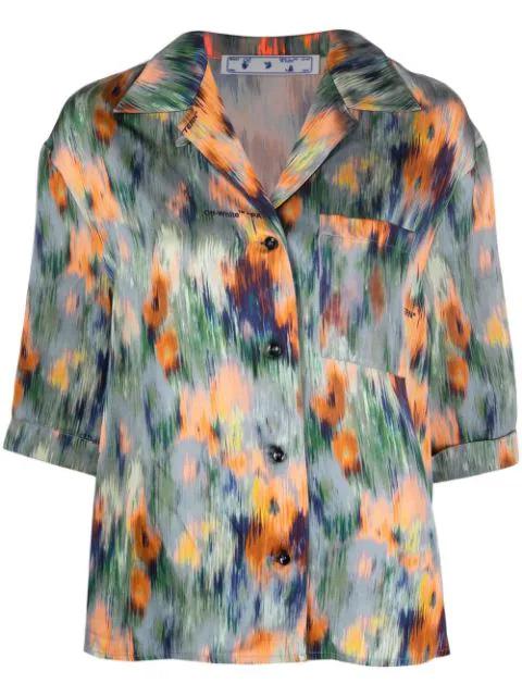 abstract-print bowling shirt by OFF-WHITE