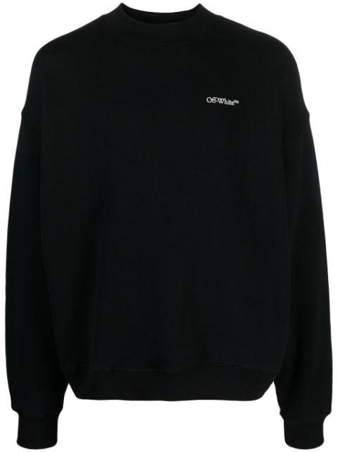 abstract-print cotton sweatshirt by OFF-WHITE