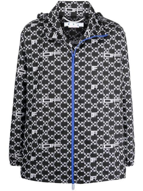 all-over logo windbreaker by OFF-WHITE
