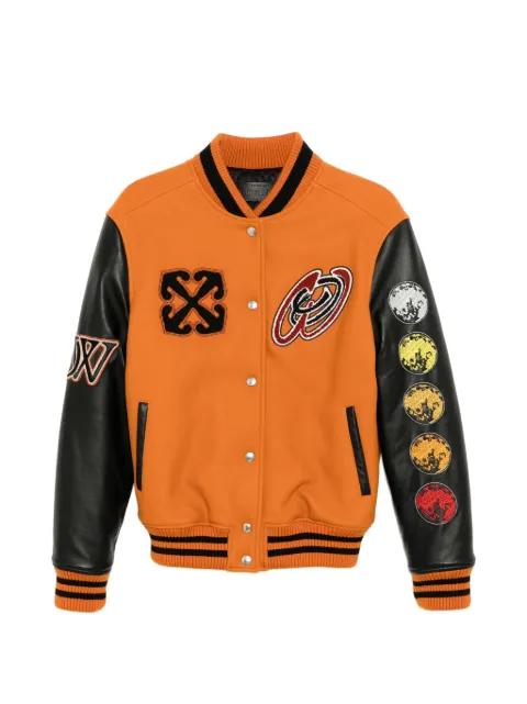 appliquéd logo-embroidered jacket by OFF-WHITE