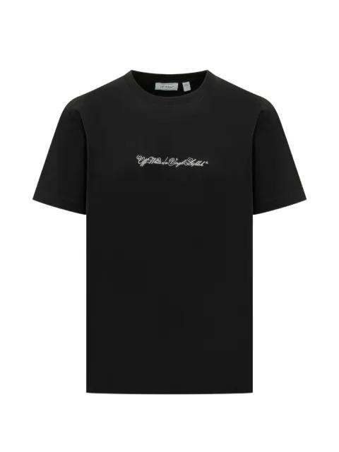 arrow script short-sleeve T-shirt by OFF-WHITE