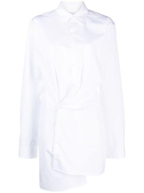 asymmetric cotton shirtdress by OFF-WHITE