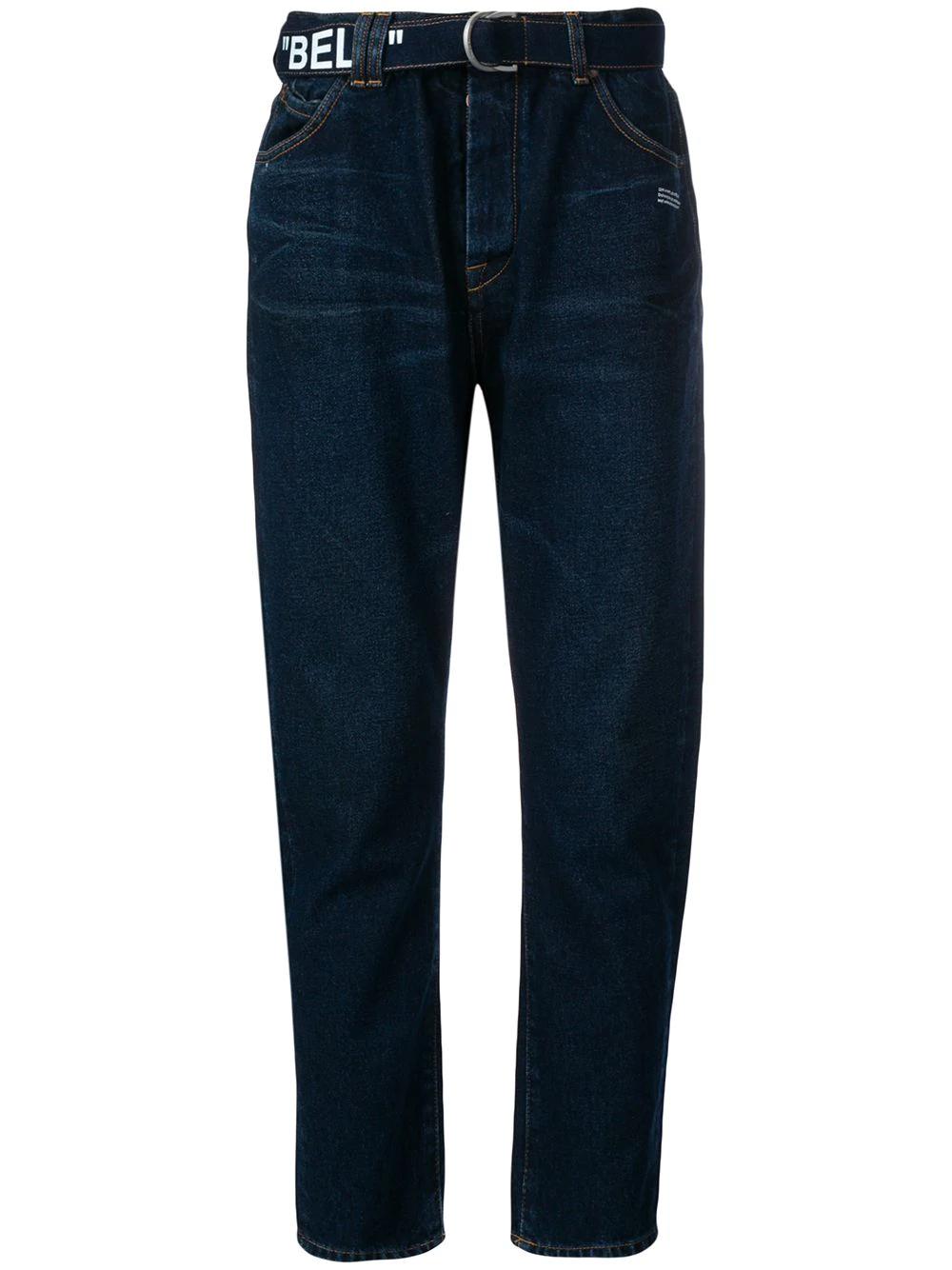 belted jeans by OFF-WHITE