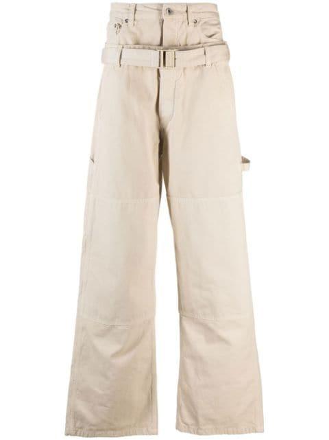 belted wide-leg trousers by OFF-WHITE