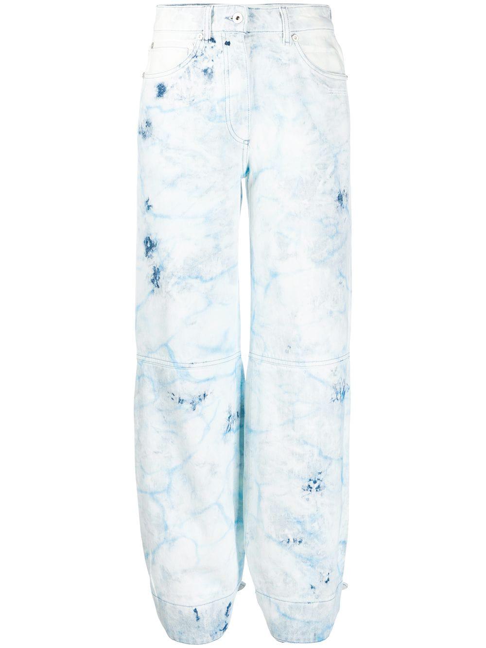 bleached tapered jeans by OFF-WHITE