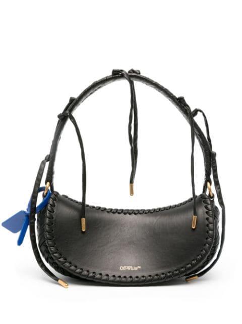 braided-trim leather tote bag by OFF-WHITE