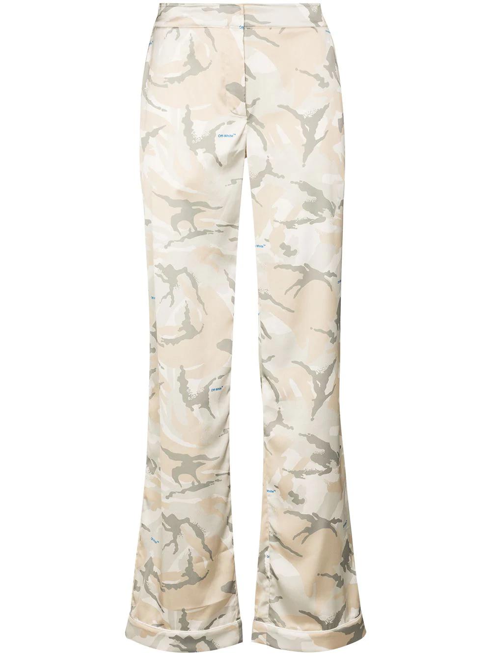 camouflage-pattern flared trousers by OFF-WHITE