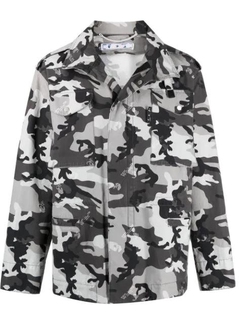 camouflage-print jacket by OFF-WHITE