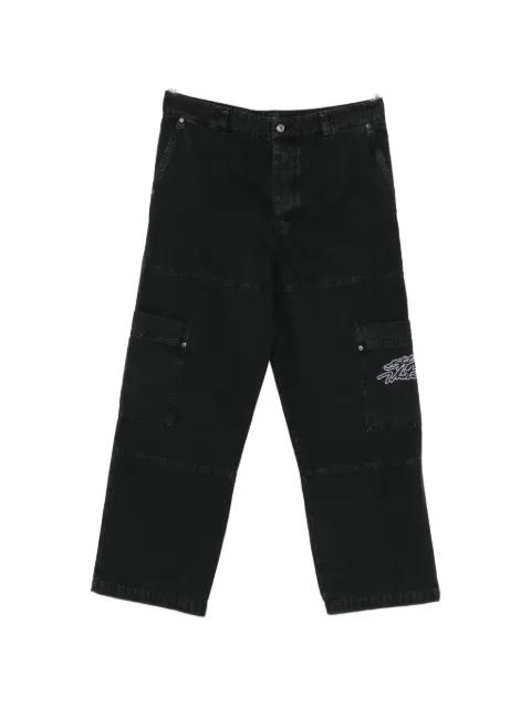 cargo-pocket embroidered trousers by OFF-WHITE